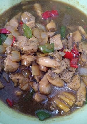 Foto resep Ayam paprika lada hitam