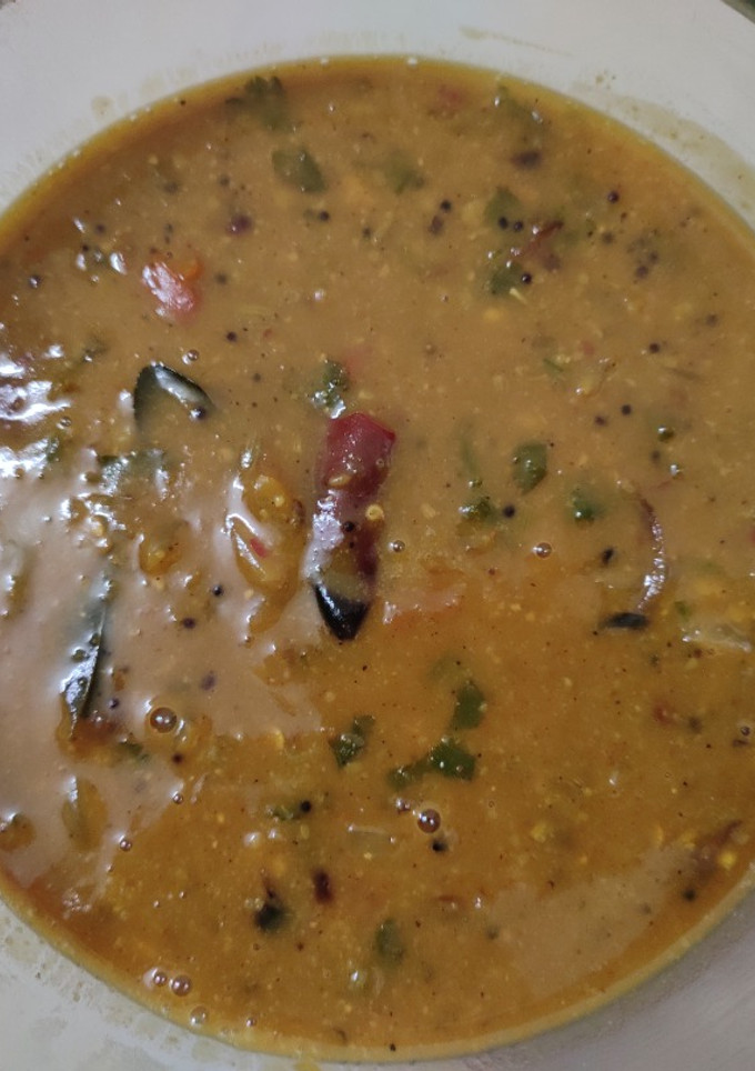 வறுகடலை சாம்பார் (Fired gram sambar) (Varukadalai sambar recipe in tamil) செய்முறை முக்கிய புகைப்படம்