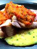 Pancia di vitello con bagnetto rosso piemontese e polenta pasticciata