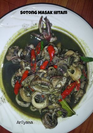Foto resep Sotong Masak Hitam