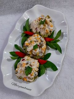 عکسی از دستور ساندویچ مرغ و زیتون (رژیمی)