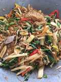 Drunken Noodles with Glass Noodles (Pad Kee Mao Woon Sen)