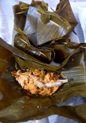 Foto resep Botok teri tempe mlanding(pete china)