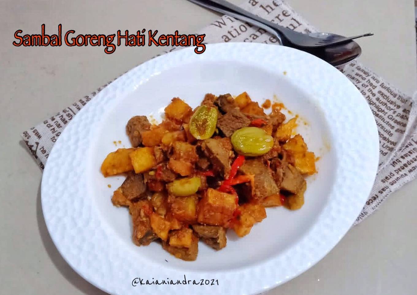 Sambal Goreng Kentang Hati Sapi