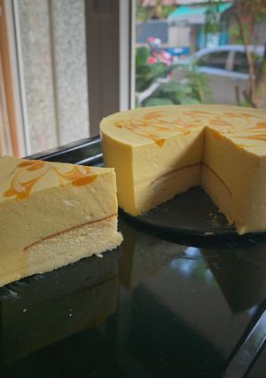 Hình của món Cheesecake xoài.
