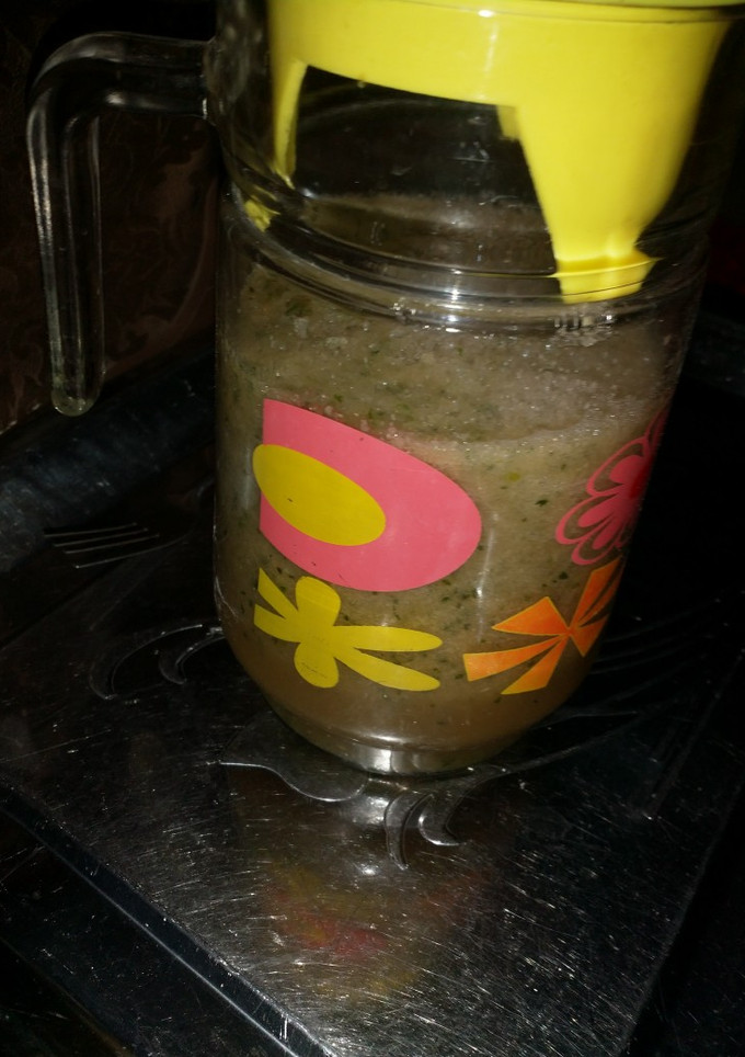 A picture of Cucumber n watermelon smoothie.
