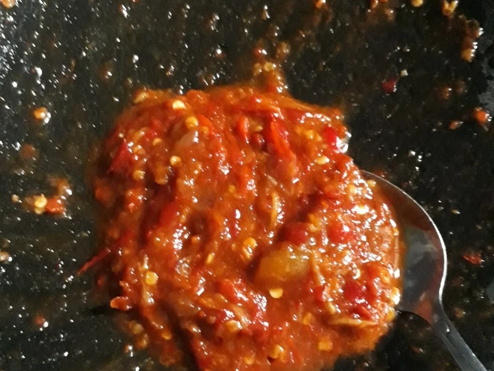 Langkah Gampang Membuat Resep Sambal terasi goreng nikmat yang  Bikin Ketagihan Anti Ribet, Mantap