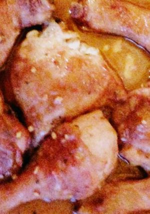 Mézes- mustáros- ketchupos csirkecomb recept fotója