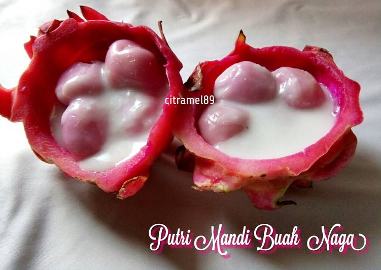 Resep Putri Mandi Buah Naga, Bikin Ngiler