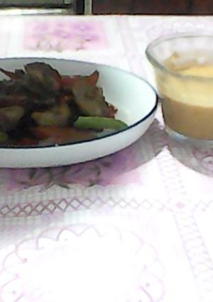 Una foto de Cerdo en salsa satay