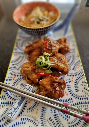 A picture of 3 Cup Chicken.