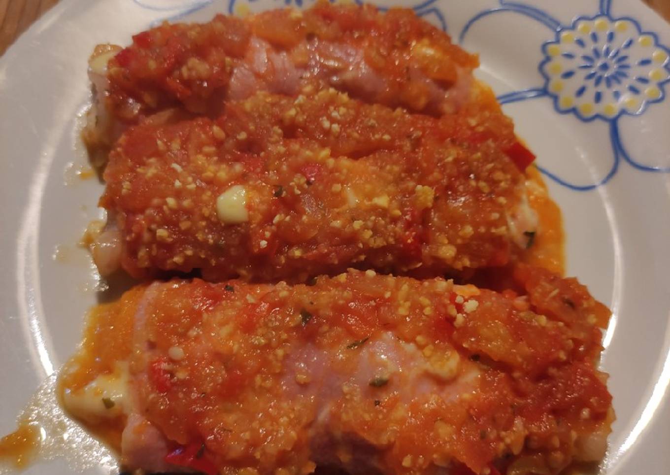 Canelones de calabacín saludables sin masa