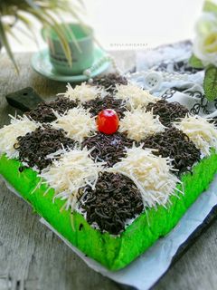 Foto resep Brownies pandan kukus