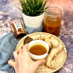 A picture of Jamu Kunyit Asam - Turmeric Tamarind Tonic Drink.