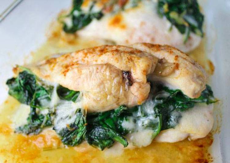 How to Make Any-night-of-the-week Baked Spinach Provolone Chicken Breast