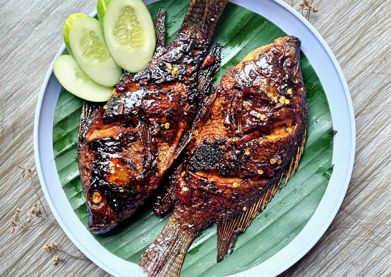 IKan Mujair Bakar Madu Pedas Teflon