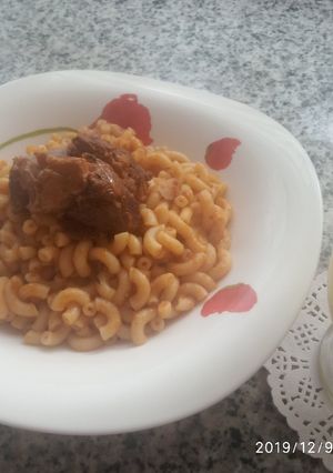 صورة لوصفة معكرونة حمرا