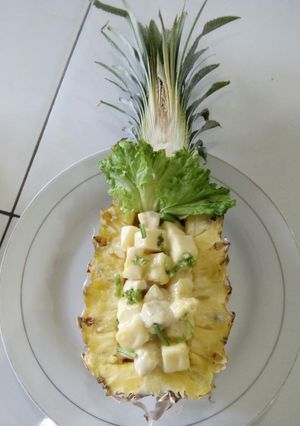 Foto resep Chicken salad hawaian
