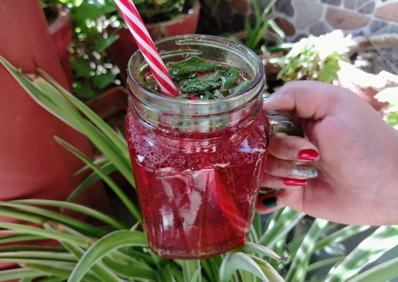 Rose Mojito | Simple Mug Beverage | Rooh Afza Drink