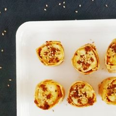 A picture of Peanut Butter Banana Sushi.