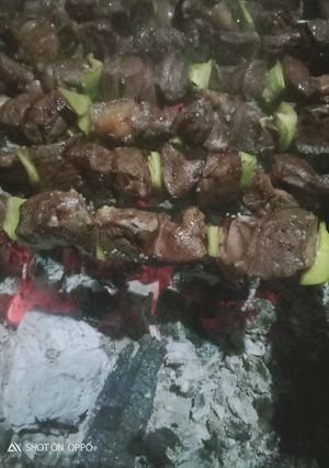 صورة لوصفة قلب الخروف مشوي على الجمر