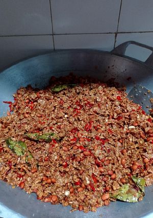 Foto resep Kering tempe dan kacang (porsi besar)