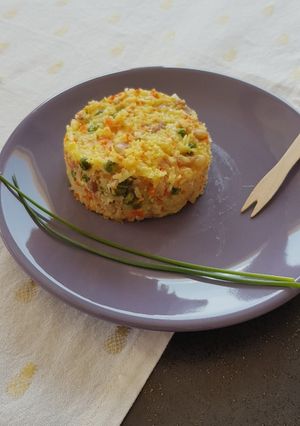 Une photo de °Gâteau de riz aux petits légumes°