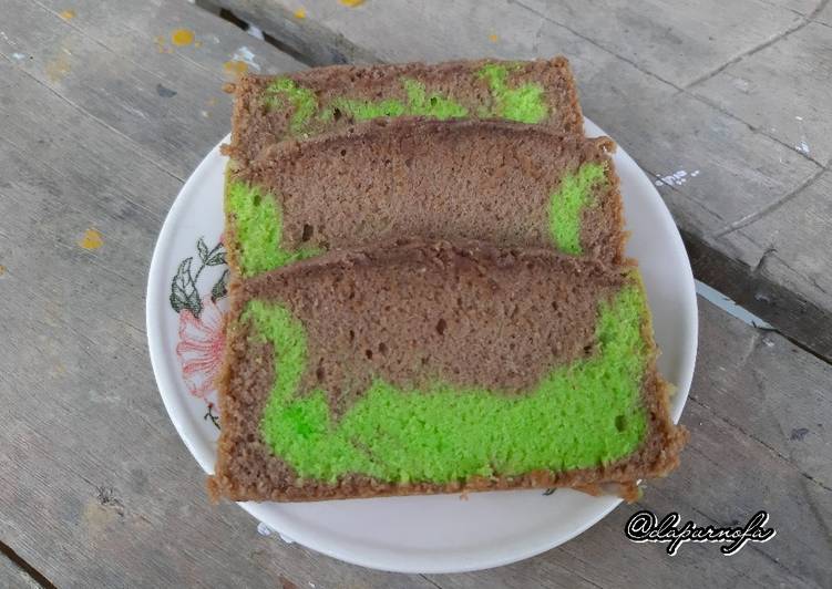 71. Bolu Mentega Pandan Coklat