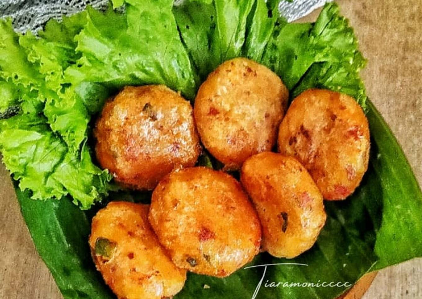 Perkedel kentang kornet sapi