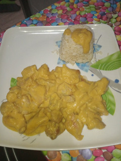 Una foto de Pollo al curry light