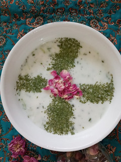 عکسی از دستور آب دوغ خیار 😋😍