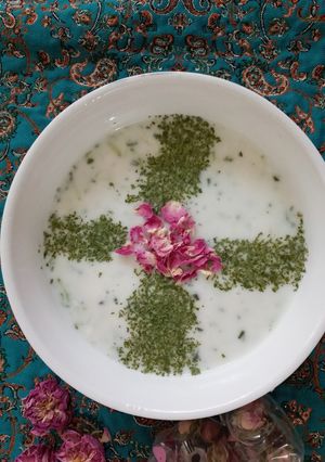 عکسی از دستور آب دوغ خیار 😋😍