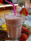 Frappé banana e fragole 🍓