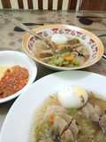Bakso kuah dan oyong