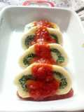 Rotolo di ricotta e spinaci con impasto di gnocchi di patate