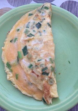 Una foto de Omelette de verdeo