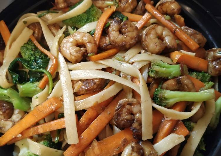 Recipe of Perfect Thai Linguine Stir Fry