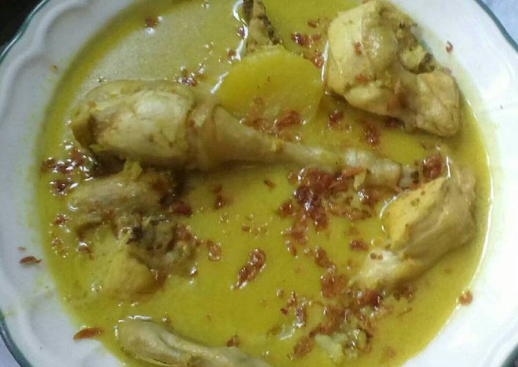 Opor ayam susu kedelai