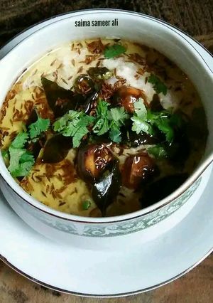 A picture of Baingan ka raita.