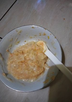 Foto resep Mpasi bubur bayi jagung,sawi,wortel+tempe