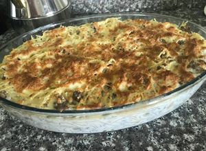 صورة لوصفة معكرونة سباغيتي بالكريما