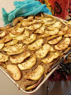 Una foto de Tarta de manzana sin gluten ni azúcar