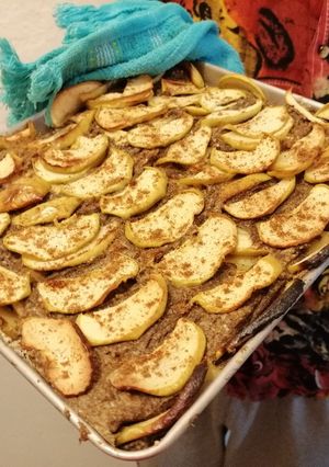 Una foto de Tarta de manzana sin gluten ni azúcar