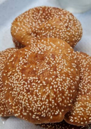 Hình của món Bánh tiêu lá dứa.