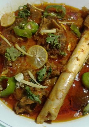 A picture of Mutton karhai.