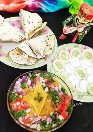 A picture of Dal Dhokli.