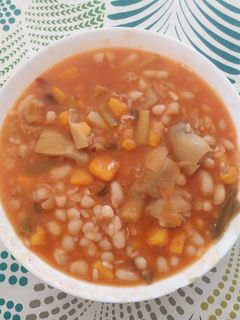 Una foto de Arroz con habichuelas