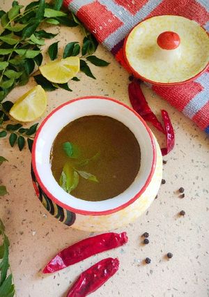 A picture of Rasam with Superfoods.