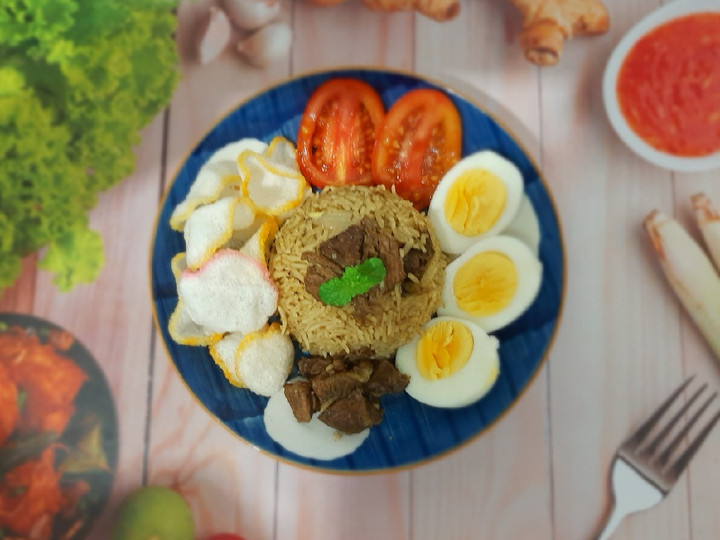 Resep: Nasi kebuli sapi ala2 Praktis