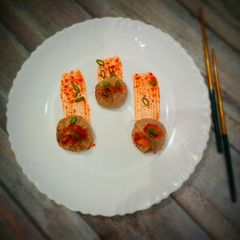 A picture of Veg momos.